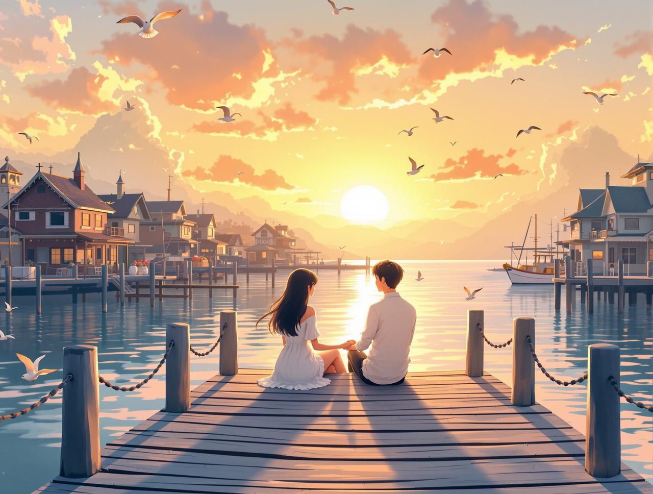 海风知我意 - 百合短剧独家自制题材动漫短剧封面